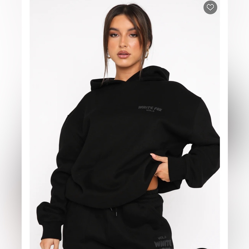 White Fox Offstage Hoodie and Sweatpants- Onyx